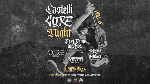 Castelli Core Night Vol.6 - Il punto di riferimento per la musica dal vivo della rinata scena alternative dei Castelli Romani